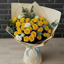 Букет цветов из:  Розы #REPLACE_PRED# Красные Баки