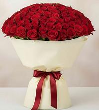 Букет 101 Красная роза Милано в Красные Баки