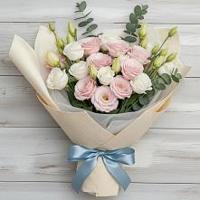 Букет цветов из:  Лизиантусы #REPLACE_PRED# Красные Баки