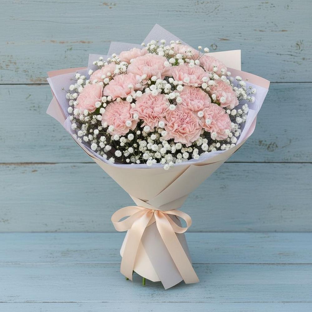 Букет цветов из: Гвоздики в Красные Баки