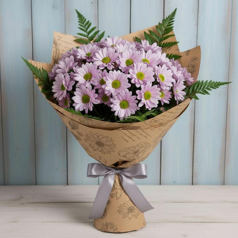 Букет цветов из: Хризантемы в Красные Баки