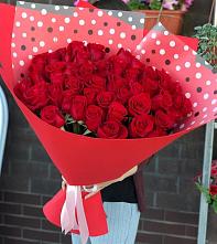 Букет Красные розы Милано #REPLACE_PRED# Красные Баки