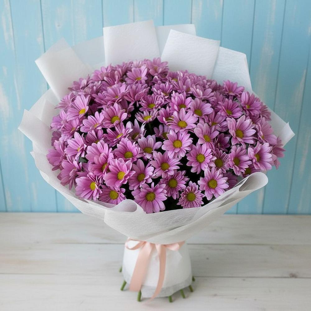 Букет цветов из: Хризантемы в Красные Баки