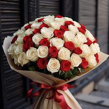 Букет Премиум микс Рэд энд Вайт #REPLACE_PRED# Красные Баки