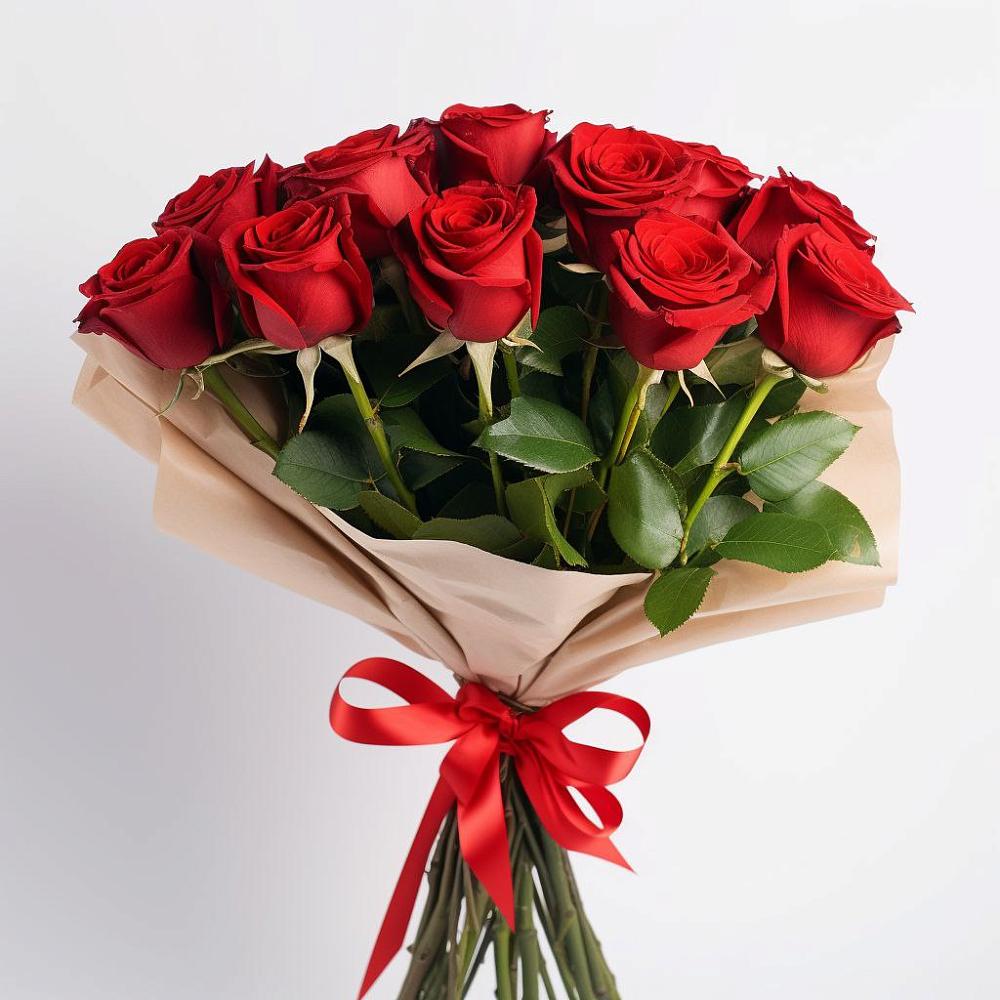 Букет 11 Красных роз Эдлесс Лав в Красные Баки