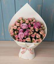 Букет цветов из:  Розы #REPLACE_PRED# Красные Баки